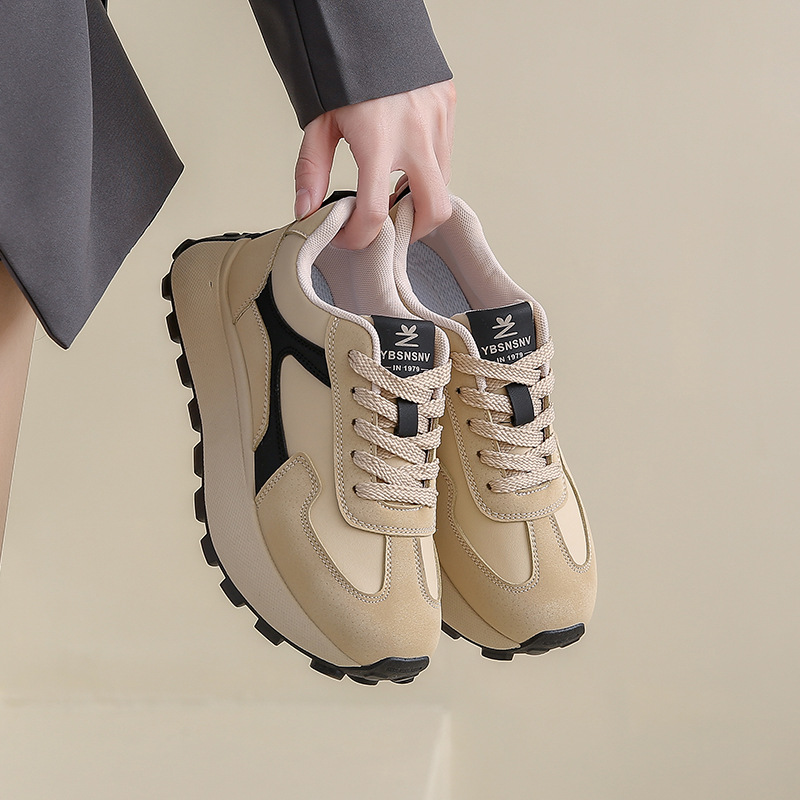 Spring Student Sports Running Leisure Platform Height Increasing Shoes foto 3