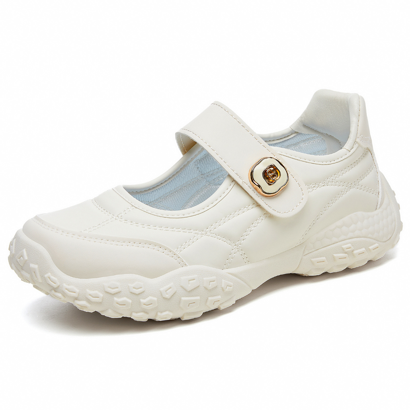 Womens Tire-soled Clunky Sneakers Low-cut Velcro Shoes foto 3