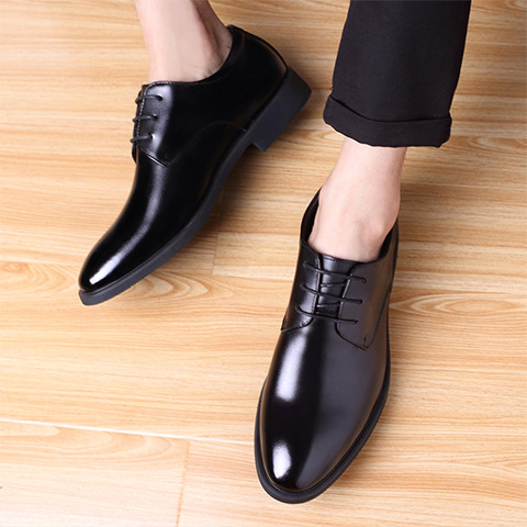 Men's Leather Shoes Business Formal Wear foto 5
