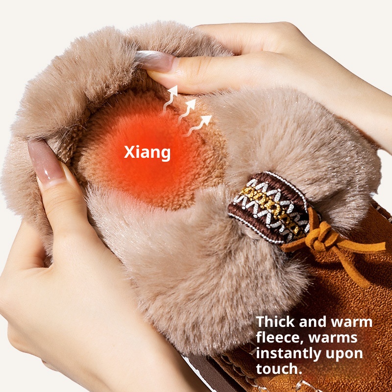 Ladies' Fleece-lined Plush Short Boots foto 3