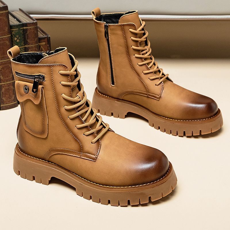Martin Boots Men's Leather High-top Leather Shoes foto 2