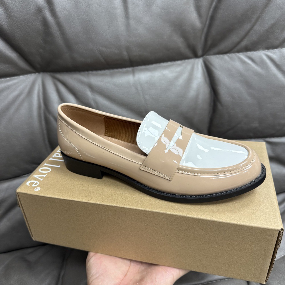 Leather Slip-on British-style Casual Loafers Shoes foto 5