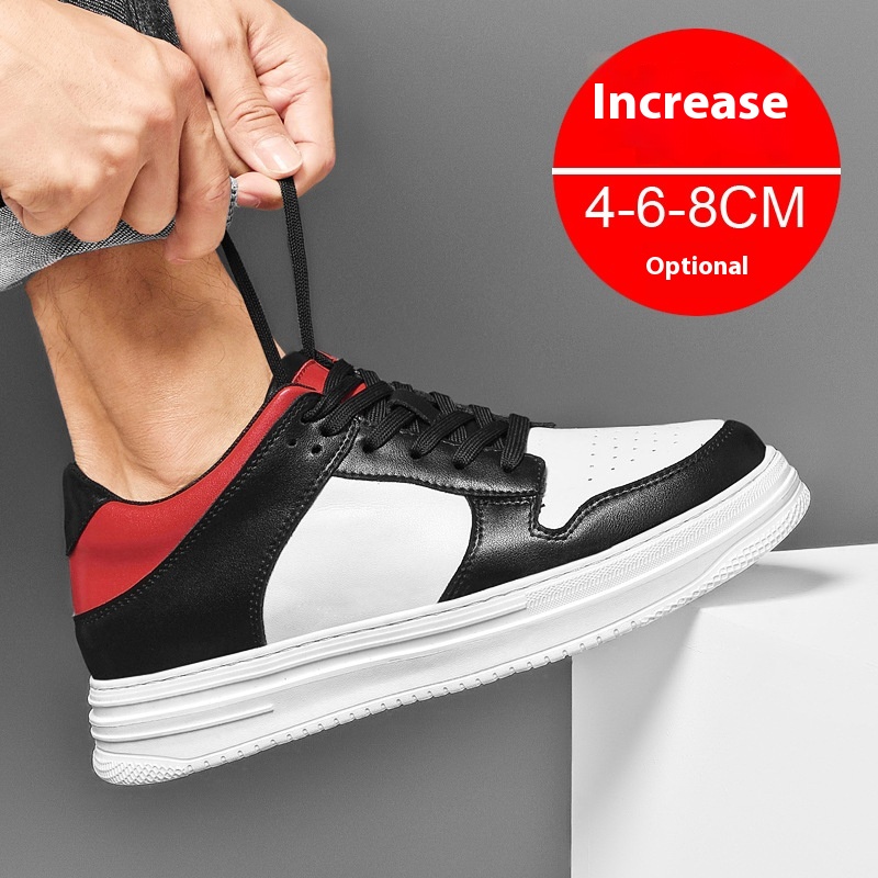 Summer Invisible Height Increasing Men's Shoes 8cm Breathable Platform Sports foto 5
