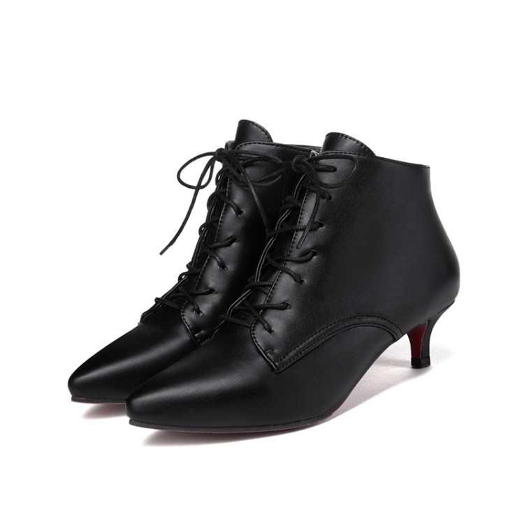 Women's Lace Up Short Boots foto 4