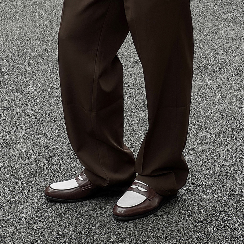 New Stylish All-match Mens Slip-on Casual Leather Shoes foto 2