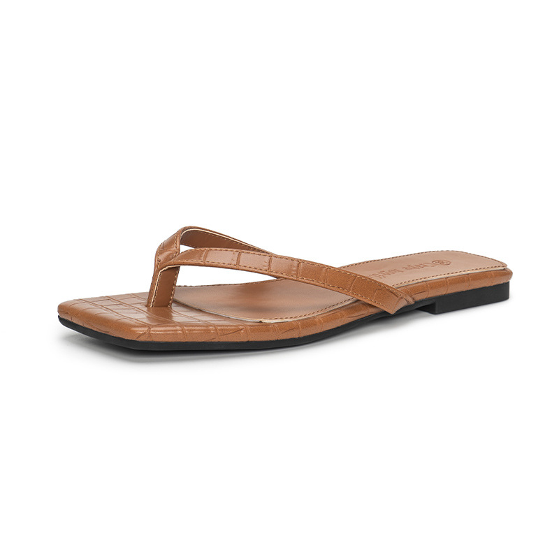 Square Head Flip Flops French Style Kitten Heel Women foto 5