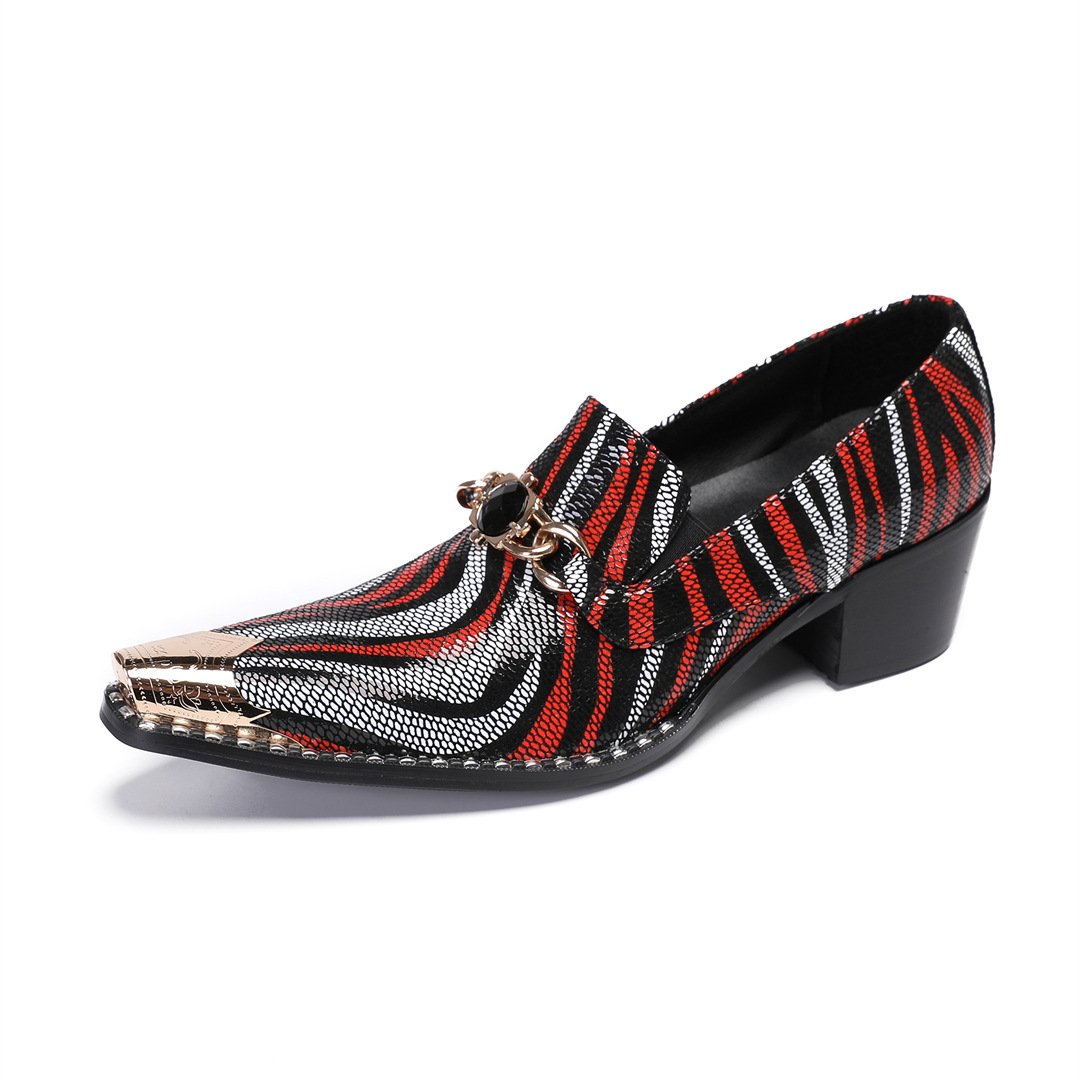 Formal Wear Business Height Increasing New Cowhide High Leather Shoes foto 4