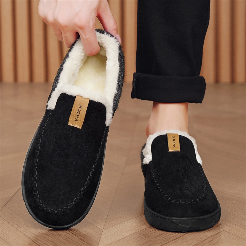 New Mens Slip-on Snow Boots With Fleece Lining For Extra Warmth In Winter foto 2