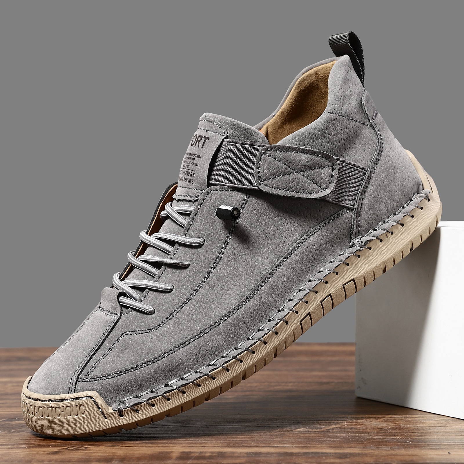 Large Men's Mid Top Martin Boots Outdoor Casual Shoes foto 2