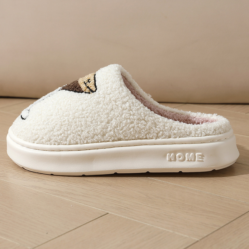 Couples Thick-soled Warm Cotton Slippers foto 2