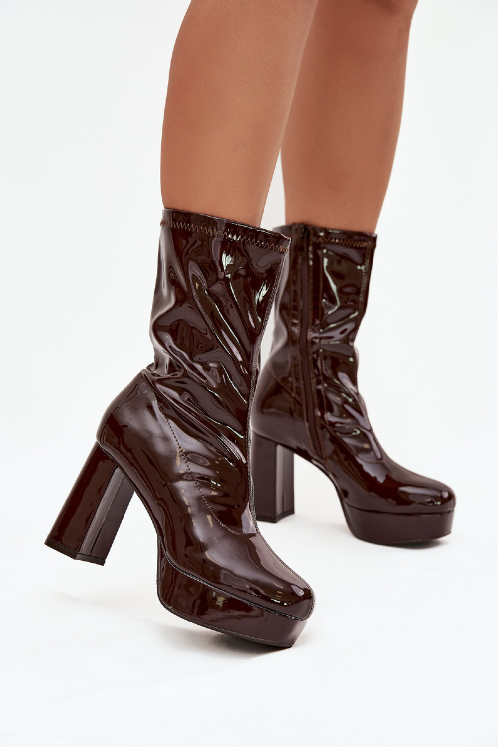 Laarsjes met hoge hak Step in style