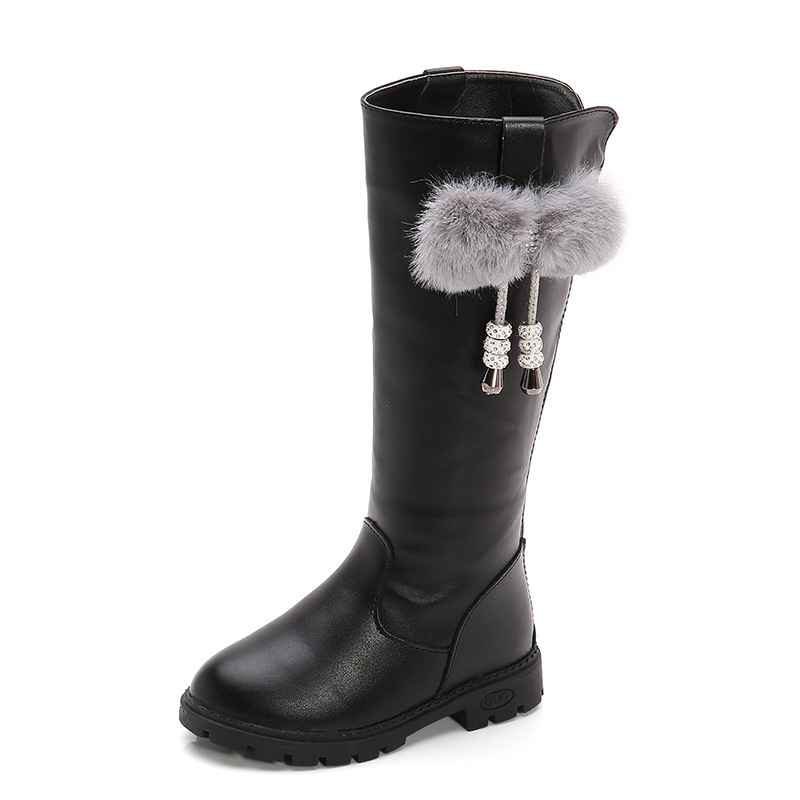 New Children's Velvet-lined High-top Boots foto 5
