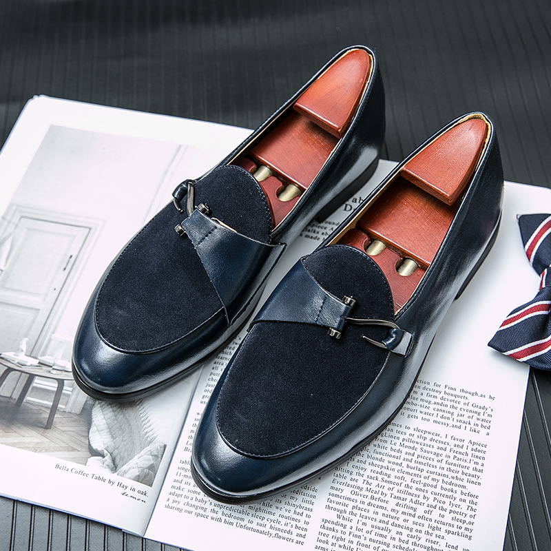 Men's Fashion British Style Casual Leather Shoes foto 4