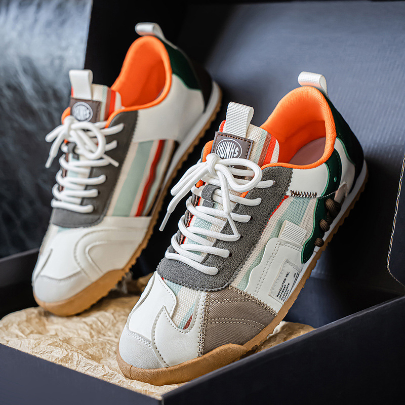 New Stylish Versatile Color-block Mens Shoes foto 5