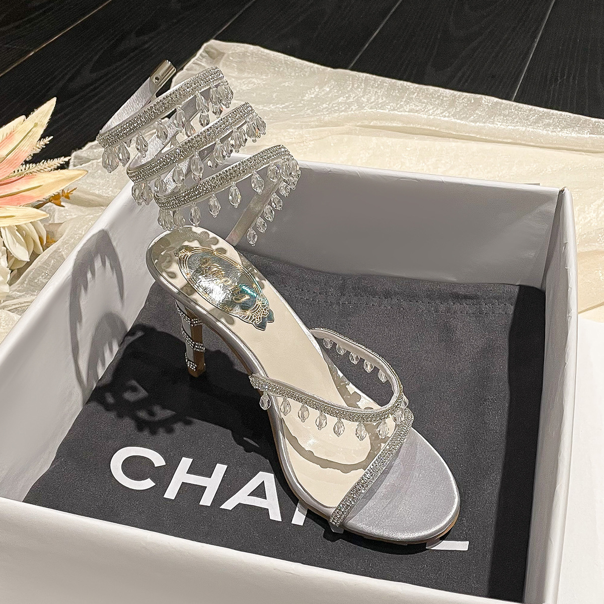 New Womens High-heeled Stiletto Sandals foto 3