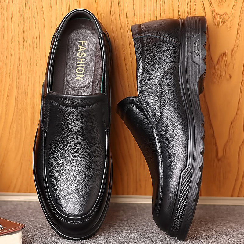 British Comfortable Soft Bottom Casual Men Genuine Leather Shoes foto 2
