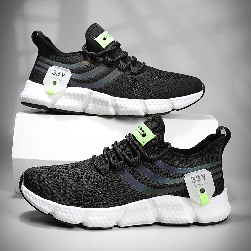 Men's Ultra-light Popcorn Summer Breathable Fly Woven Mesh Casual Sneaker foto 2