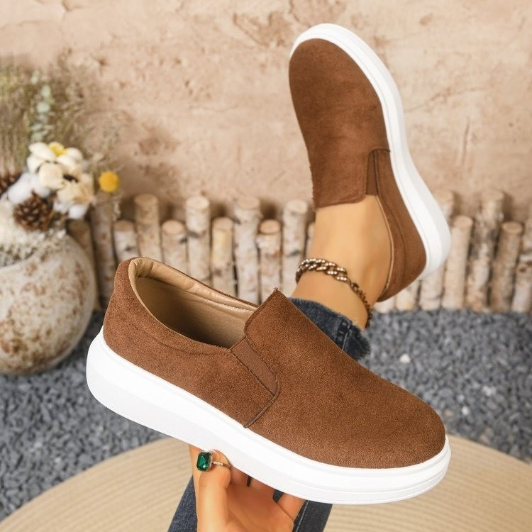 Round-toe Thick Platform Sole Women's Flats foto 3