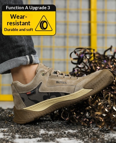Mens Safety Shoes With Steel Toes Designed To Protect Against Crushing And Puncture Hazards foto 3