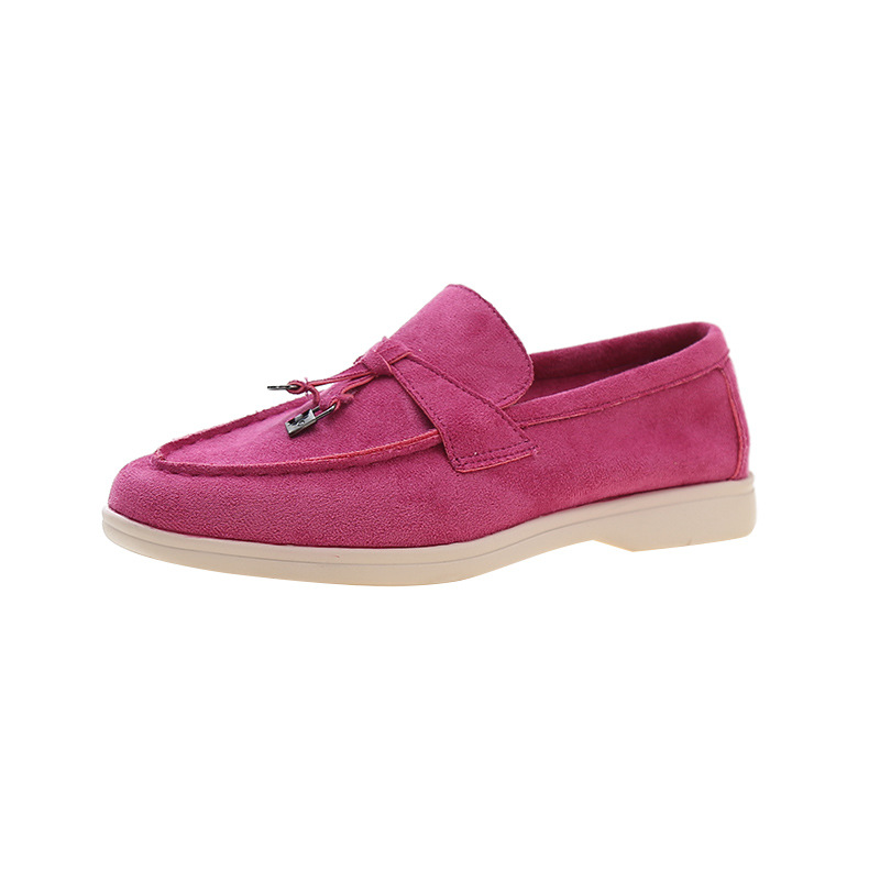 Plus Size Soft Bottom Slip-on European And American Leisure Round Toe Flat Shoes foto 5
