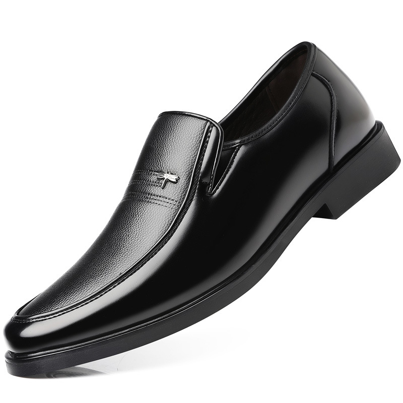 Casual Men's Leather Business Soft Bottom Shoes foto 3