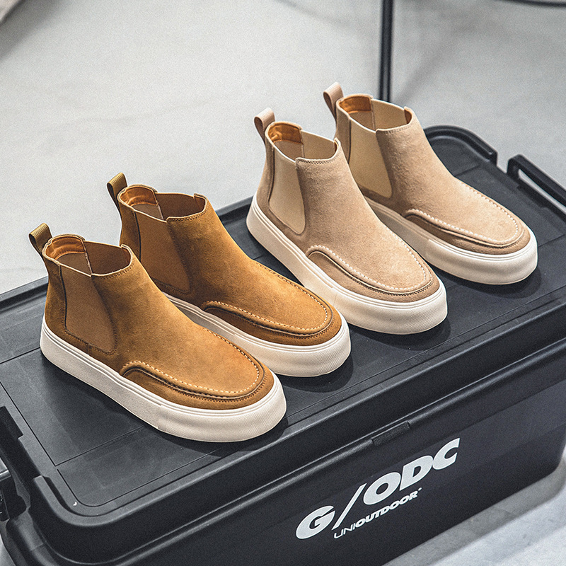 Men's Retro Slip-on Working Boots foto 5