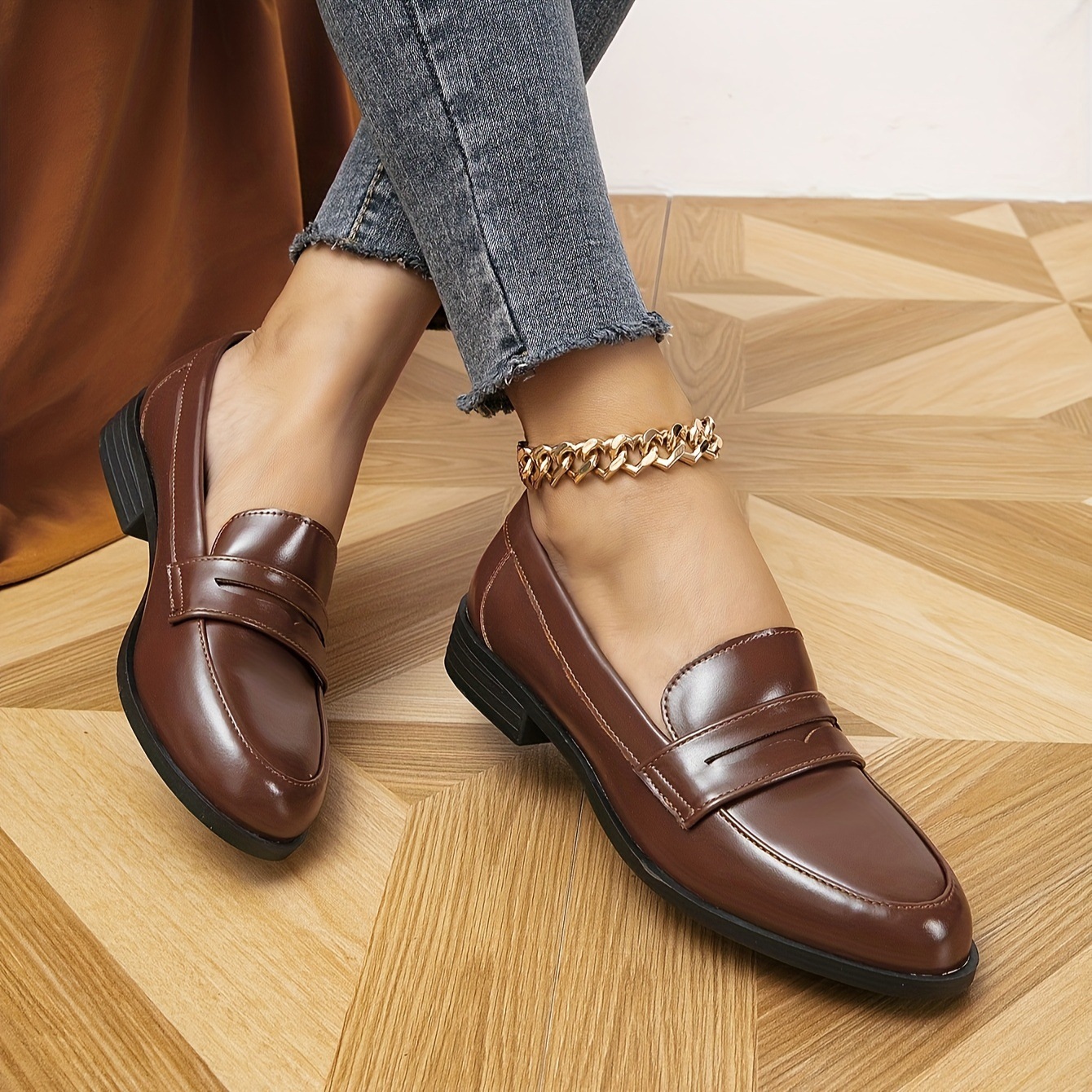 Fashion Polyurethane Loafers Shoes foto 5