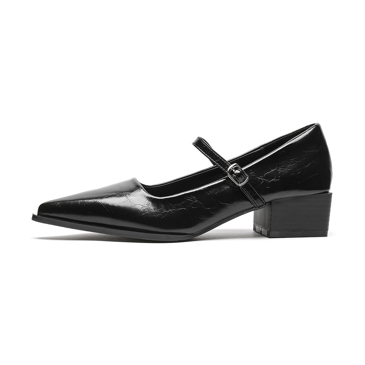One-strap Vintage Chunky-heeled Mary Jane Shoes For Women foto 4
