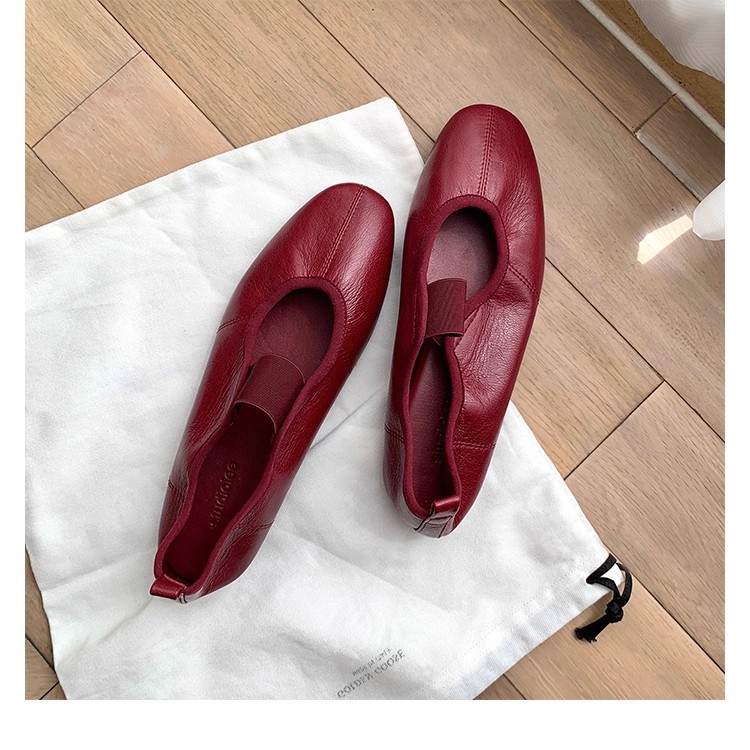 French-style Round-toe Elastic-band Versatile Comfortable Flat Shoes foto 4