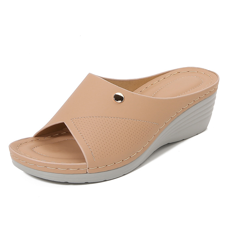 Spring And Summer Fashion Casual Wedge Beach Outdoor Slippers foto 3