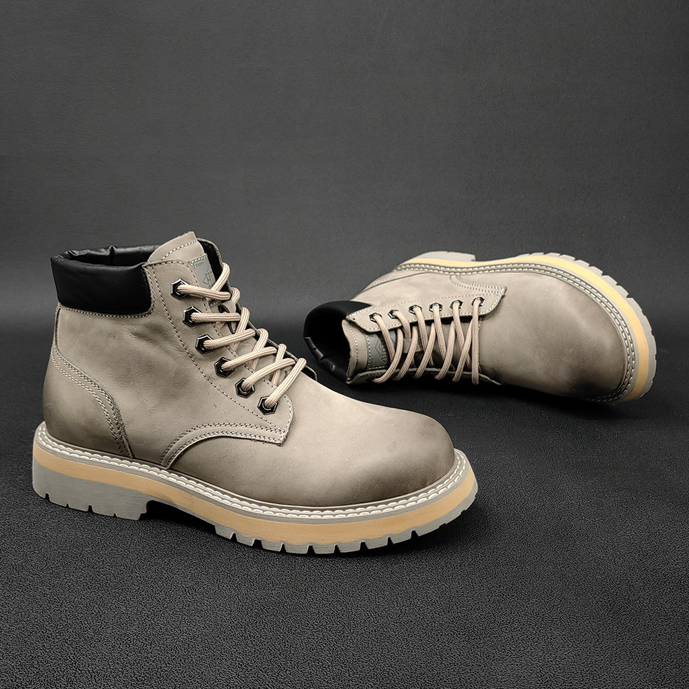 Men's Leather Casual Leather Boots foto 2
