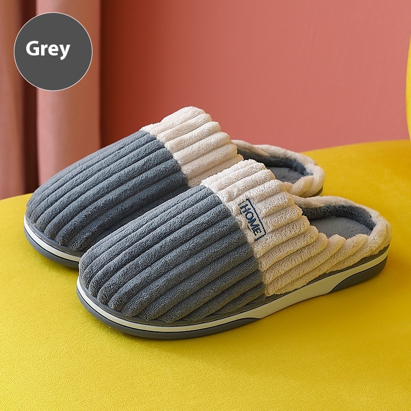 Men's Cotton Slippers Home Autumn And Winter Thick Bottom Non-slip Home foto 4