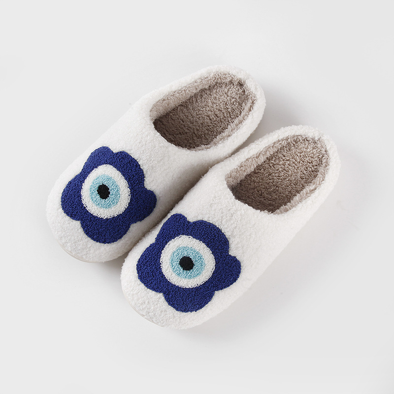 Cozy Home Flower-Eye Warm Winter Cotton Slippers foto 3