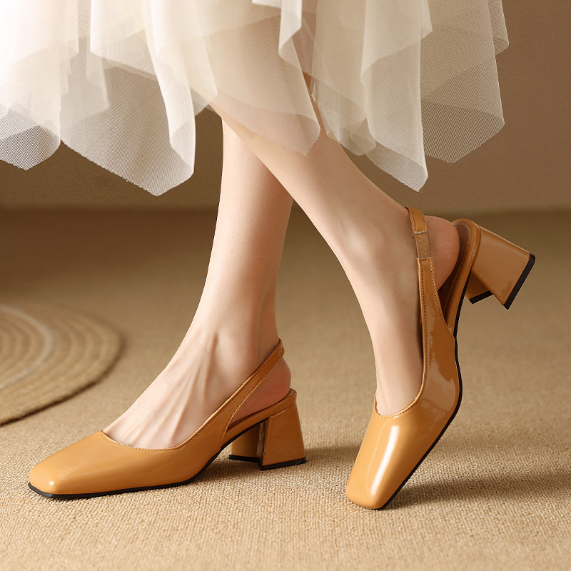 Women's Square Toe Fresh Slip-on Sandals foto 5