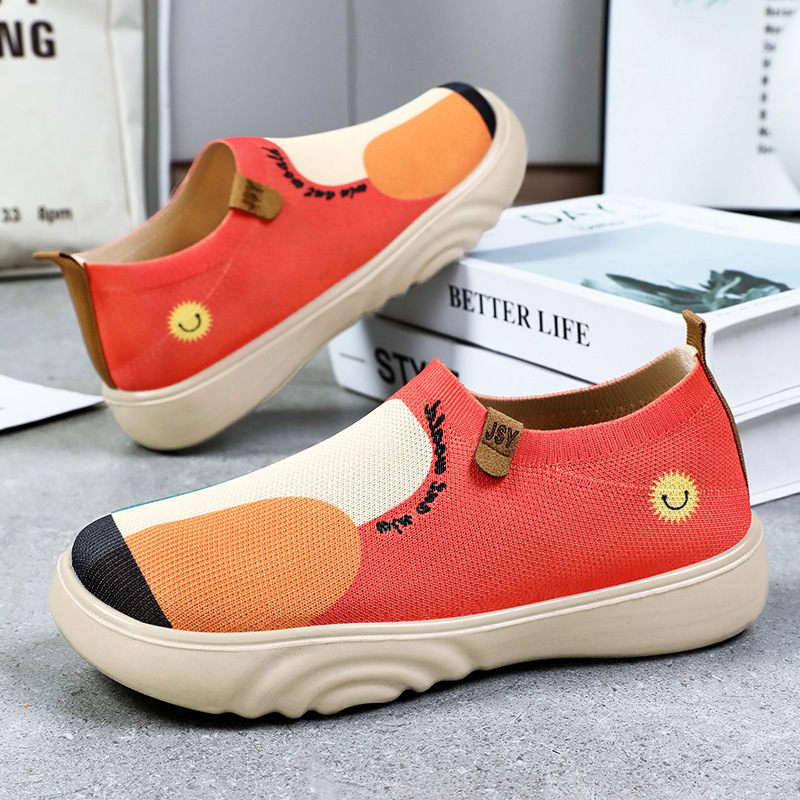 Solid Color Polyurethane Painted Casual Shoes foto 3