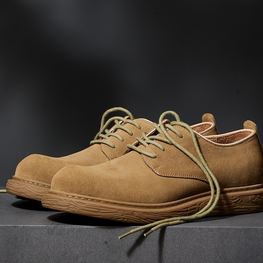 American Retro Outdoor Waterproof Cowhide Work Shoes Men foto 4