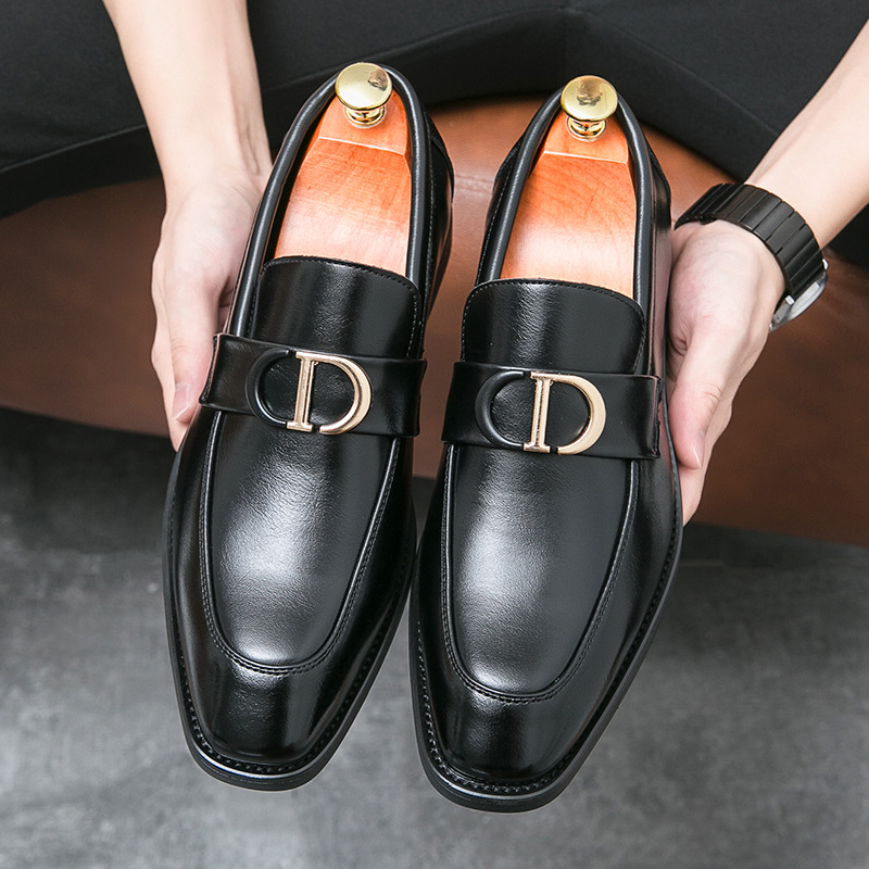 Men's British Wild Slip On Leather Shoes foto 4