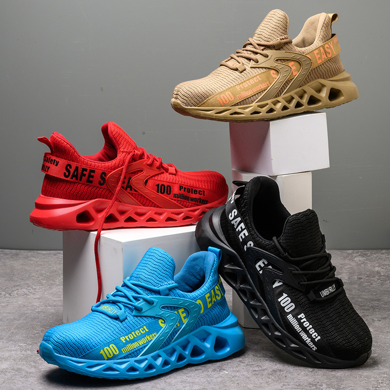 Fly-knit Upper Labor Protection Shoes Are Light And Comfortable foto 4