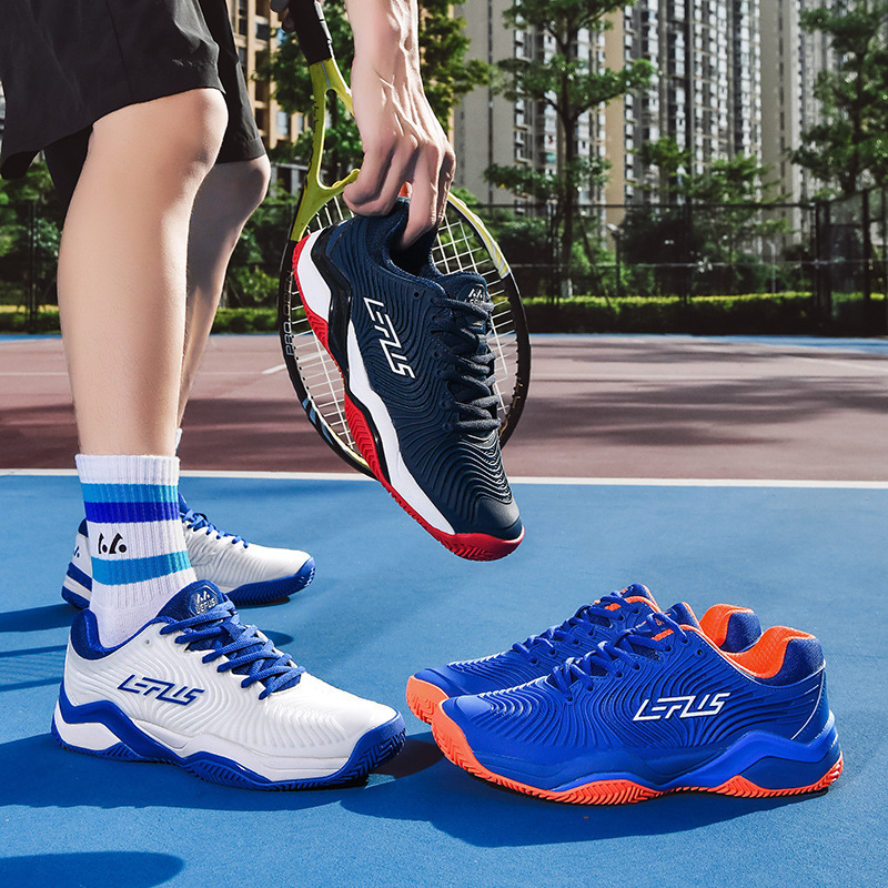 Professional Tennis Badminton Shoes Mens Womens Breathable Bouncy Cushioned Sports Training Shoes foto 4