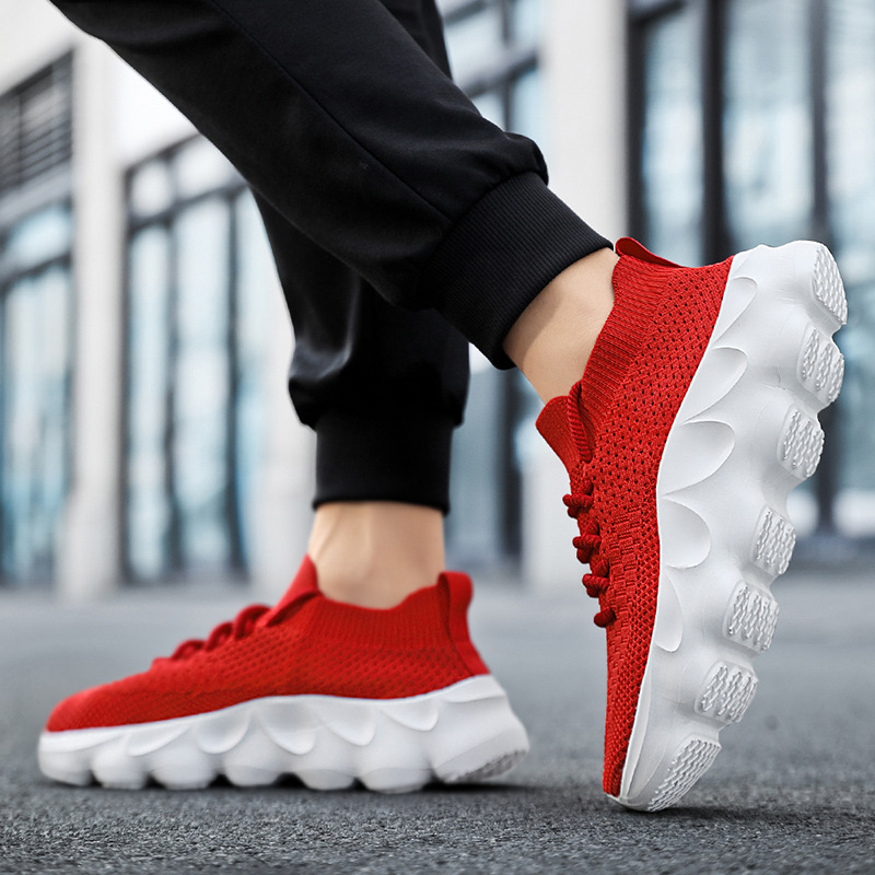Flyknit Sports Lightweight Plus Size Sock Shoes Casual High Top foto 5