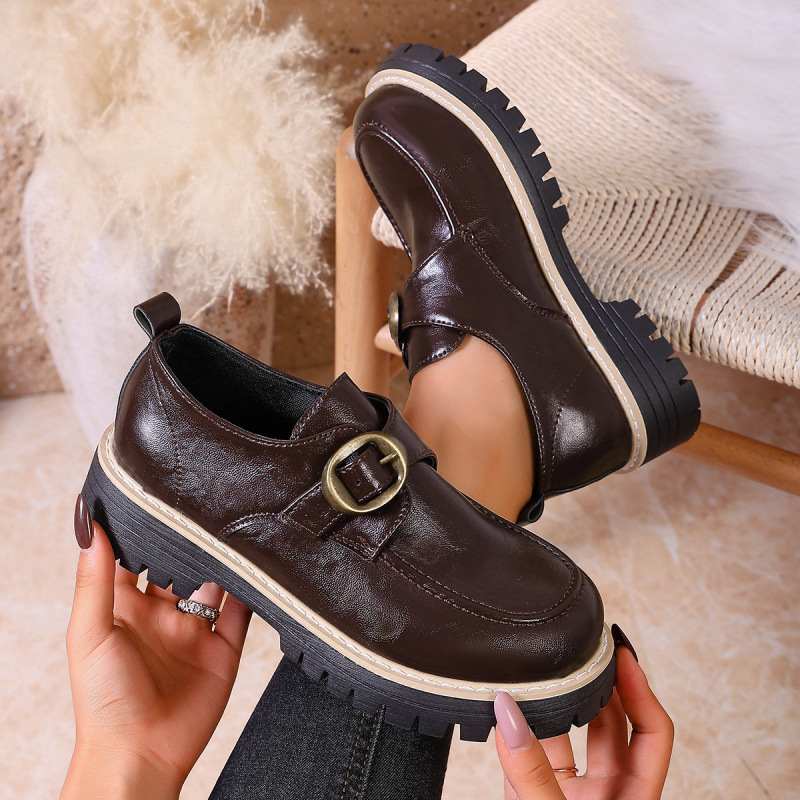 Loafer Thick-soled Single-layer Shoes For Women