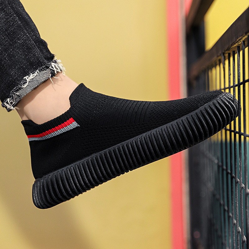 Men's Shoes New Flying Woven Breathable foto 4