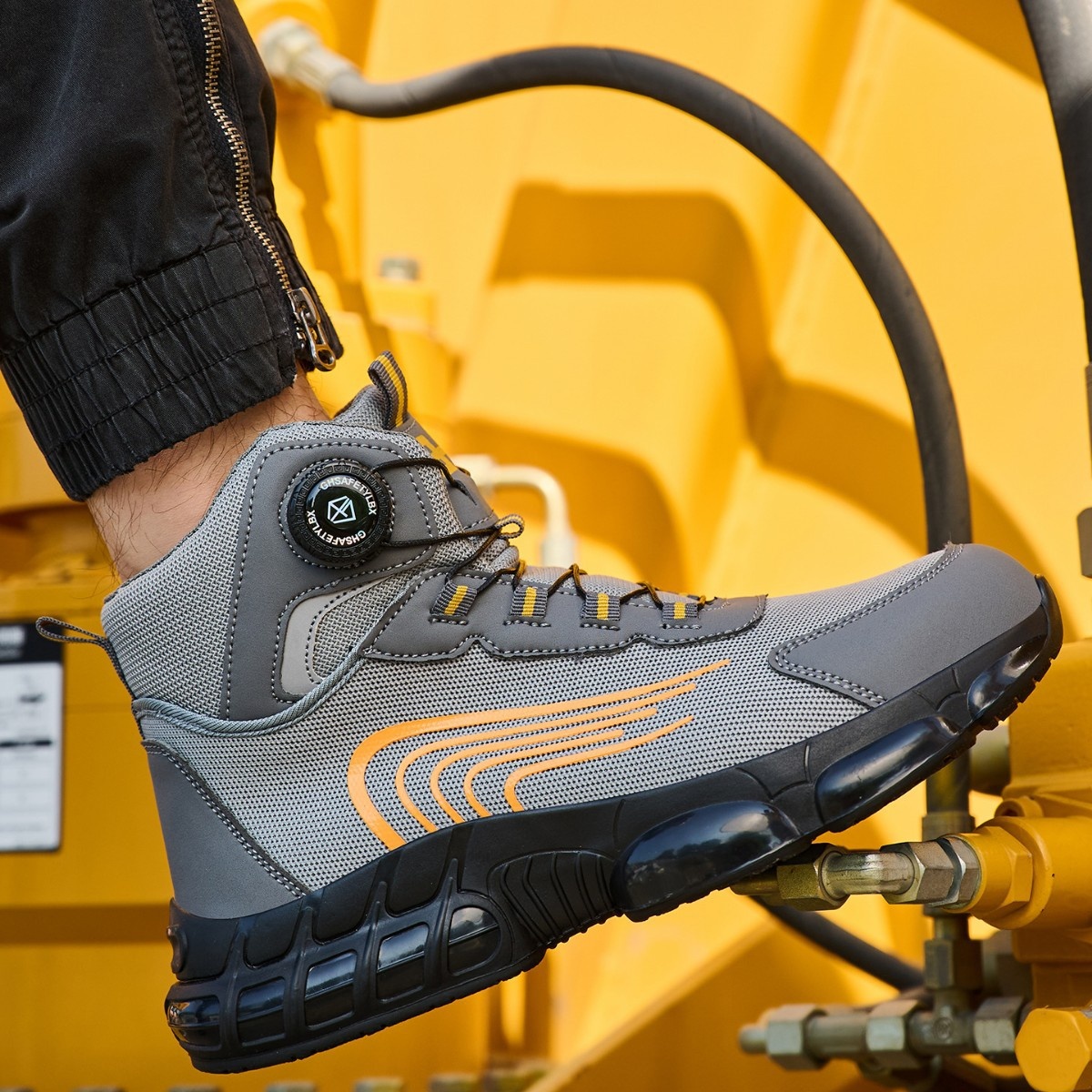 Men's Safety Shoes With Knobs To Prevent Smashing And Shoelace Punctures foto 2