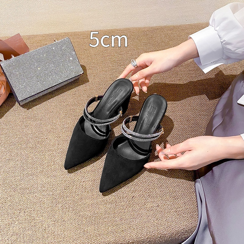 Thick Heel Toe Box Plus Size High Heels Women's Shoes foto 5
