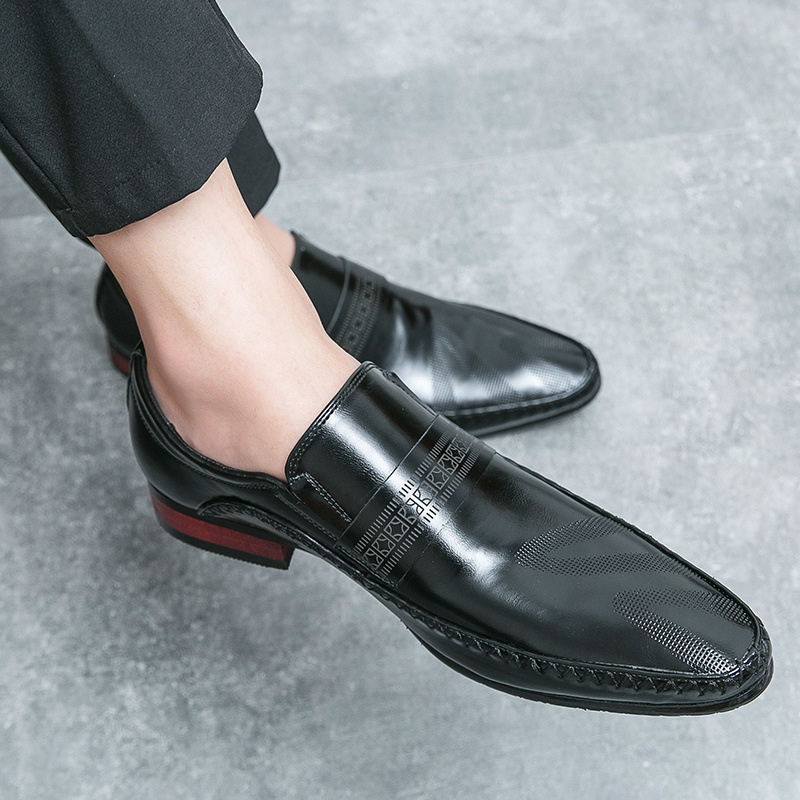 Breathable Business Casual Leather Shoes foto 5