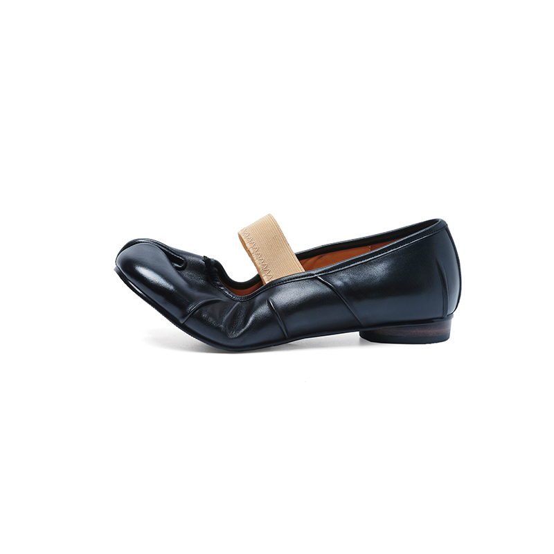 Women's Premium Full Grain Leather Tabi Mary Jane Ballet Flats, Split-Toe Shoes foto 3