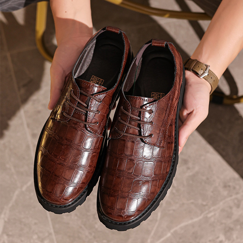 British Style Casual Men's Dress Shoes foto 2