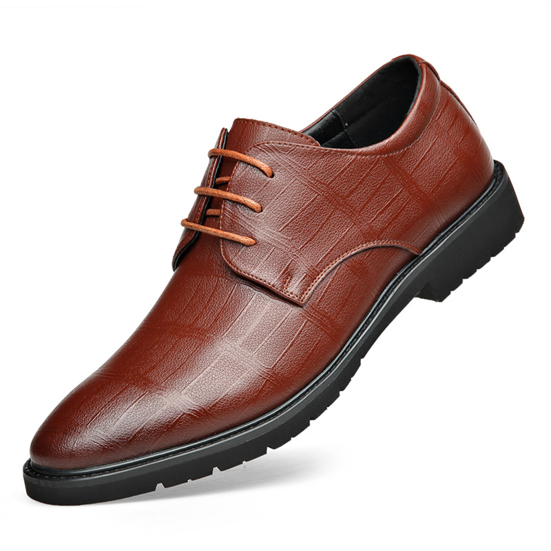 Genuine Leather Men's Formal Wear Plus Size Shoes foto 5
