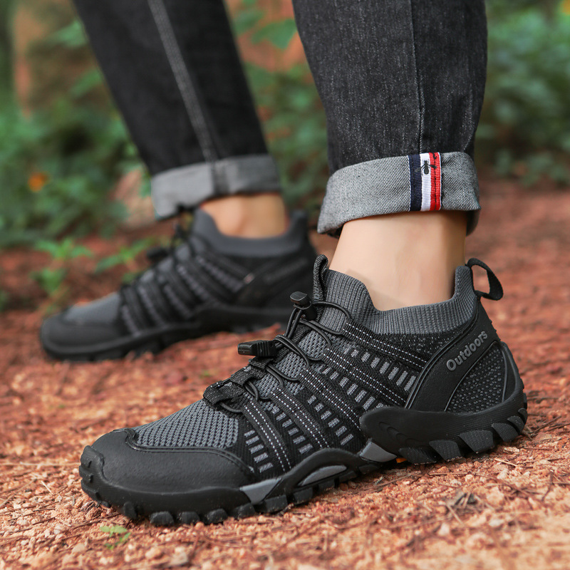 Outdoor Mountaineering Water Sports Breathable High-top Mesh Hiking Shoes foto 3