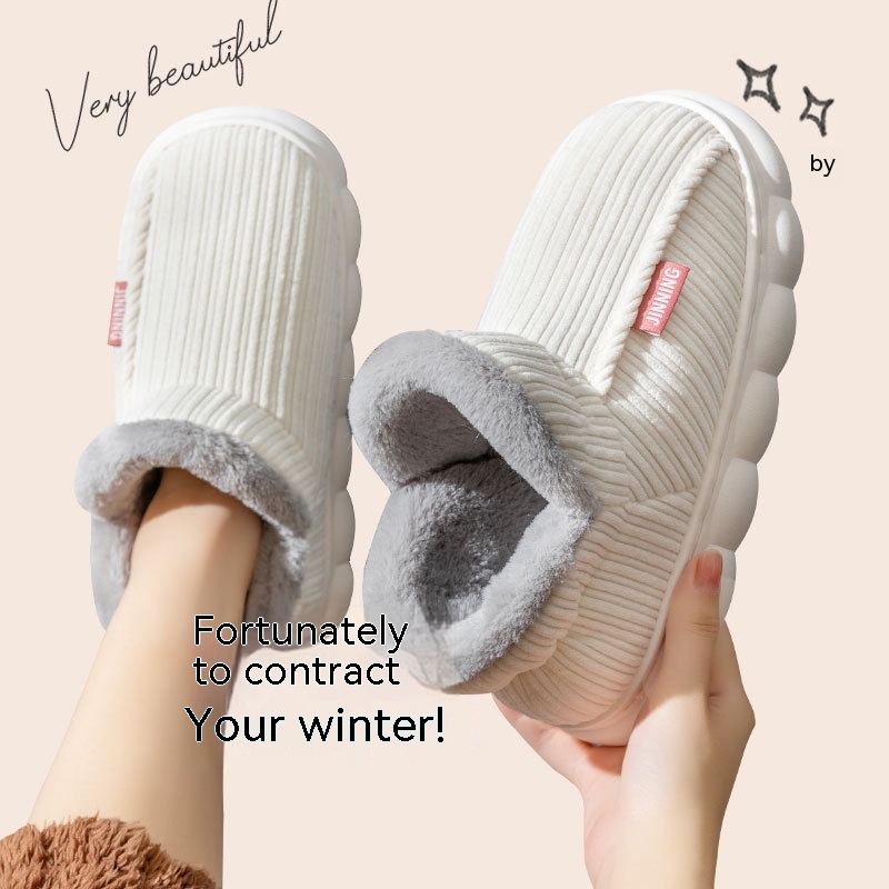 Men's And Women's Fashion Home Indoor Non-slip Warm Slippers foto 4